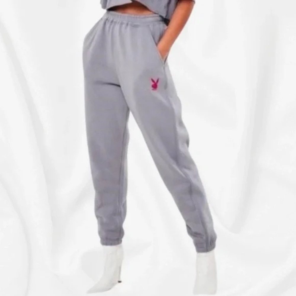 Playboy x Missguided Grey Joggers